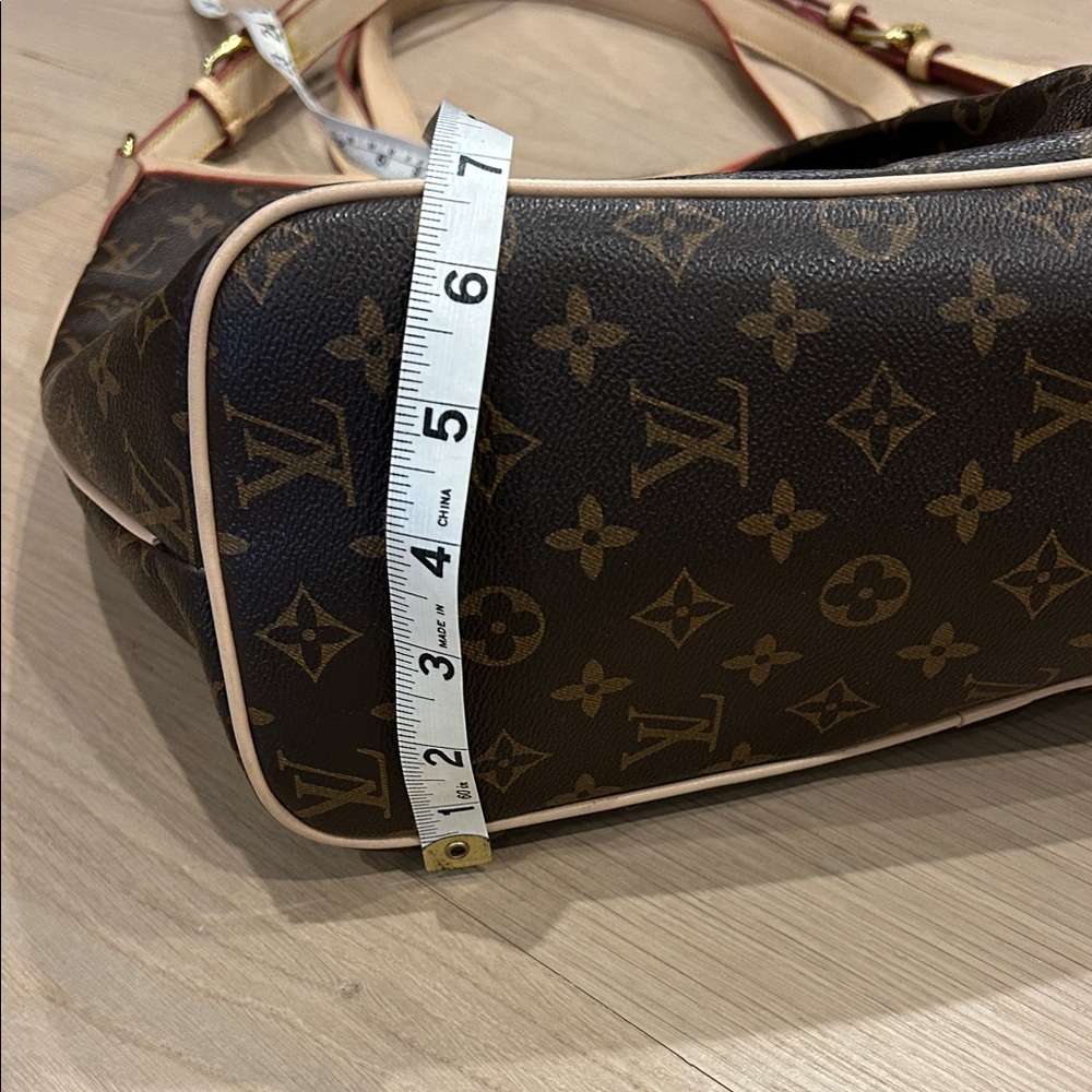 Louis Vuitton-like Monogram Tote with Pink Accents - Picture 13 of 14